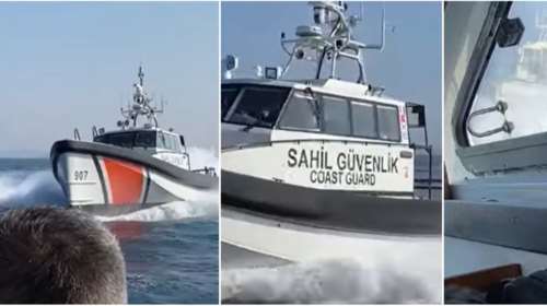 Βίντεο ντοκουμέντο: Τουρκική ακταιωρός παρενοχλεί σκάφος του Λιμενικού ανοιχτά της Λέσβου