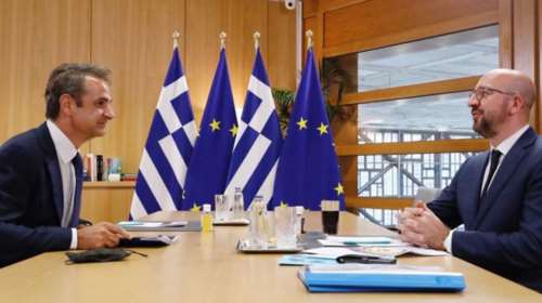 Σύνοδος Κορυφής: Σε εξέλιξη η συνάντηση Μητσοτάκη - Μισέλ