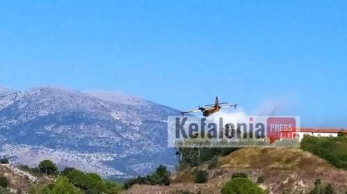 Κεφαλονιά: Φωτιά σε δάσος - Στο σημείο ισχυρή πυροσβεστική δύναμη - Επιχείρησαν εναέρια μέσα