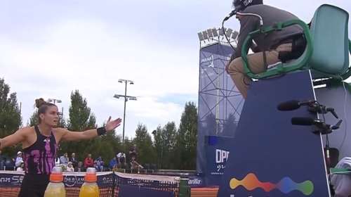 Μαρία Σάκκαρη: Έξαλλη με διαιτητή - &quot;Από όταν ήμουν μικρή είσαι εναντίον μου&quot; [Βίντεο]