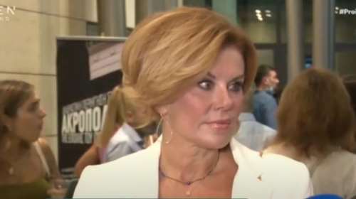 Ευγενία Μανωλίδου: Η ενόχλησή της σε ερώτηση για την προσωπική της ζωή [Βίντεο]