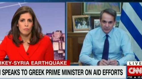 Μητσοτάκης στο CNN: Δεν μπορώ να φανταστώ πιο ισχυρή εικόνα, από έναν Έλληνα και έναν Τούρκο να σώζουν μαζί ένα κοριτσάκι