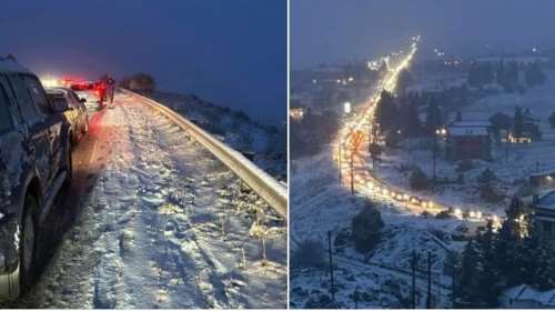 Χάος στην Αράχωβα: &quot;Πάγωσαν&quot; τα ηλεκτρικά οχήματα - Γιατί προκλήθηκε το απίστευτο μποτιλιάρισμα 5 χλμ. στον Παρνασσό