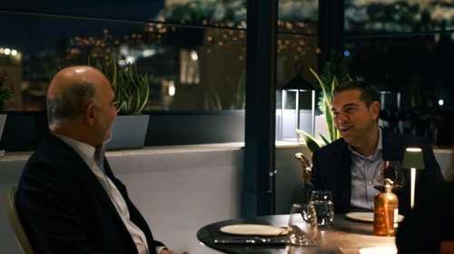 Αλέξης Τσίπρας: Δείπνο με τον Πιερ Μοσκοβισί με φόντο την Ακρόπολη [εικόνες]