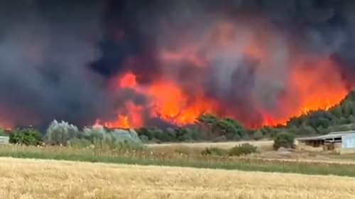 Φωτιά στην Αλεξανδρούπολη: Χωρίς ηλεκτρικό ρεύμα η Σαμοθράκη