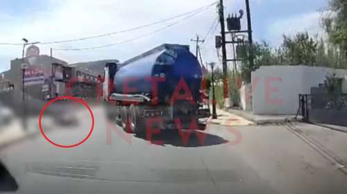 Τροχαίο σοκ στην Κρήτη: Βυτιοφόρο συγκρούστηκε με μοτοσυκλέτα – Εκτοξεύτηκε στον αέρα ο αναβάτης [βίντεο]