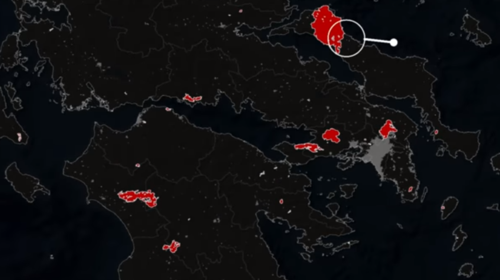 Φωτιές: Η αποτύπωση της καταστροφής από το Meteo - 1,2 εκατ. στρέμματα καμένα σε όλη την Ελλάδα [βίντεο]