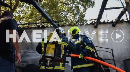 Πύργος: Πυρκαγιά σε αποθήκη με κρασί - Προληπτικά στο νοσοκομείο μια γυναίκα