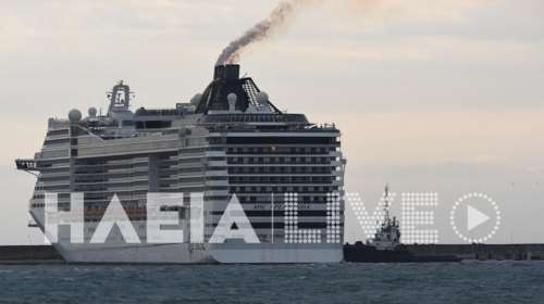 Κατάκολο: Ταλαιπωρία για 4.500 επιβάτες κρουαζιερόπλοιου - Παρασύρθηκε από ισχυρούς ανέμους [Εικόνες - Βίντεο]