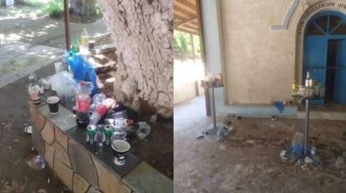 Νιγρίτα: Mετέτρεψαν το παρεκκλήσι του Αγ. Μανδηλίου σε... μπαρ και σκουπιδότοπο