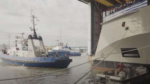 Το εντυπωσιακό βίντεο με την καθέλκυση της φρεγάτας Κίμων - Το προηγμένο σόναρ και το ραντάρ Sea Fire