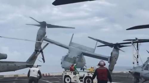 Τσόπερ του Αμερικανικού Ναυτικού συντρίβεται πάνω στο κατάστρωμα αεροπλανοφόρου - Τρεις πεζοναύτες σκοτώθηκαν