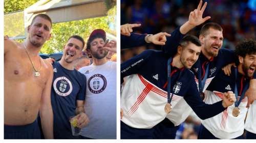 Ολυμπιακοί Αγώνες 2024: Οι Σέρβοι πήγαν &quot;τύφλα&quot; στην απονομή των μεταλλίων - Αλκοόλ, φαγοπότι και πούρα μετά τη νίκη