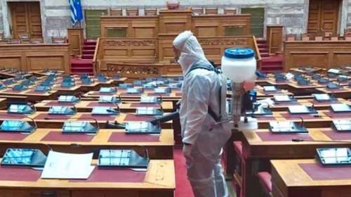 Απολύμανση στη Βουλή μετά το πρώτο κρούσμα σε βουλευτή - Ο Χρήστος Κέλλας σε απομόνωση
