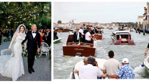 Μπέζος - Σάντσεζ: Στο τελικό πάρτι των νεονύμφων σε μεσαιωνικό ναυπηγείο κλείνει απόψε η παρέλαση των διασήμων στη Βενετία