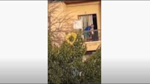 Σοκαριστικό βίντεο: Άντρας χτυπάει στο μπαλκόνι τη σύντροφό του που ουρλιάζει και το σκύλο του