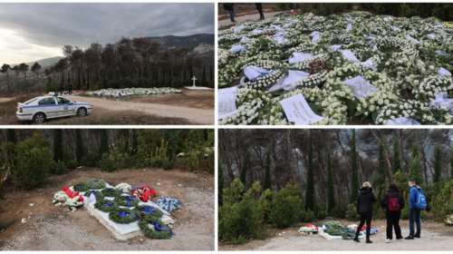 Τατόι: Πλημμύρισε από στεφάνια η τελευταία κατοικία του τέως βασιλιά - Εικόνες μία ημέρα μετά την κηδεία