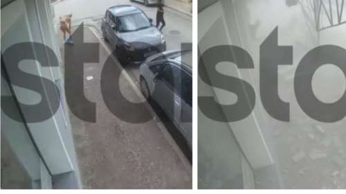 Λαύριο: Βίντεο ντοκουμέντο με τη στιγμή που καταρρέει το μπαλκόνι και μία γυναίκα σώζεται από θαύμα