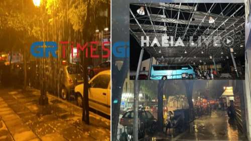 Άνοιξαν οι ουρανοί σε Πάτρα και Θεσσαλονίκη - Ανεμοστρόβιλος χτύπησε το Μεσολόγγι [εικόνες - βίντεο]