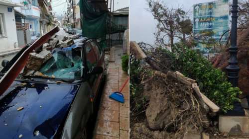 Κακοκαιρία Ιανός: Καρέ - καρέ οι καταστροφές στη Ζάκυνθο - Ζημιές σε δρόμους, σκάφη και αυτοκίνητα [εικόνες]