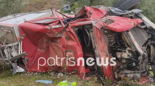 Εκτροπή πυροσβεστικού στην Αρχαία Ολυμπία - Δύο τραυματίες