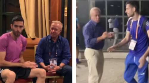 Ο Μίλτος Τεντόγλου μας κοιτάει στα... μάτια και λύνει το μυστήριο - Γιατί δεν χαιρέτησε τον γραμματέα του ΣΕΓΑΣ [βίντεο]