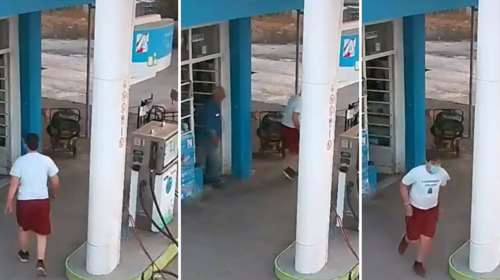 Θεσσαλονίκη: Βίντεο ντοκουμέντο από ληστεία σε βενζινάδικο - Χτύπησε τον βενζινά και του έκλεψε τις εισπράξεις