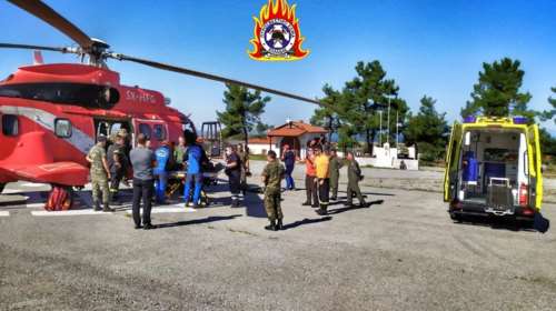 Όλυμπος: Αίσιο τέλος στην επιχείρηση διάσωσης του ορειβάτη - Μεταφέρθηκε με super puma στο Λιτόχωρο