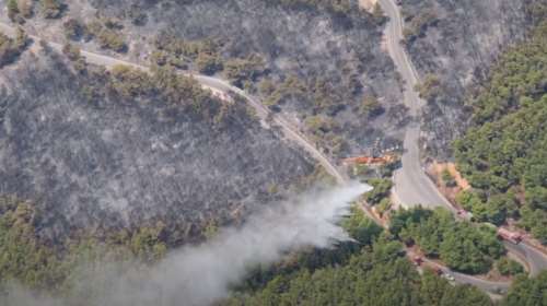 Φωτιά στην Αχαΐα: Σηκώθηκαν 5 εναέρια μέσα για την κατάσβεση στην περιοχή Νεραντζιές - Ήχησε το 112