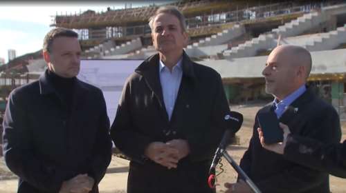 Μητσοτάκης και Αλαφούζος στον Βοτανικό: "Τον Μάιο του 2027 θα είναι έτοιμο το γήπεδο του Παναθηναϊκού"