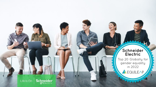 Η Schneider Electric κατακτά την 20η θέση στον δείκτη των Top 100 εταιρειών του κόσμου για την ισότητα των φύλων από την Equileap