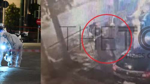 Βίντεο ντοκουμέντο: Η στιγμή που ο βομβιστής αφήνει το σακίδιο με τον εκρηκτικό μηχανισμό έξω από τη Hellenic Train