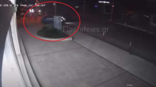 Χανιά: Βίντεο ντοκουμέντο - Η στιγμή της σφοδρής σύγκρουσης ταξί με ΙΧ