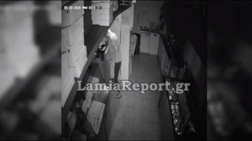 Λαμία: Κάμερα ασφαλείας καταγράφει ανήλικο διαρρήκτη σε κατάστημα εστίασης [Βίντεο]