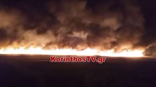 Φωτιά στη Λίμνη Στυμφαλία: Πυρκαγιά καίει ανεξέλεγκτη σε υδροβιότοπο [Βίντεο]