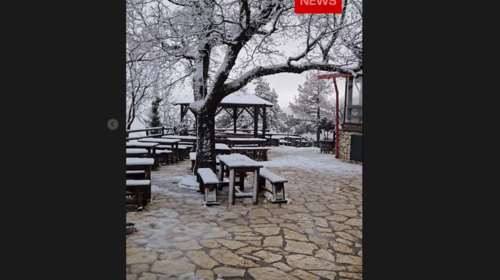 Κακοκαιρία: Πυκνή χιονόπτωση στην Πάρνηθα - Διεκόπη η κυκλοφορία από το ύψος του καζίνο