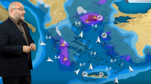 Καιρός-Αρναούτογλου: Προσοχή! Ποιες περιοχές θα "χτυπηθούν" από τις καταιγίδες τις επόμενες ώρες