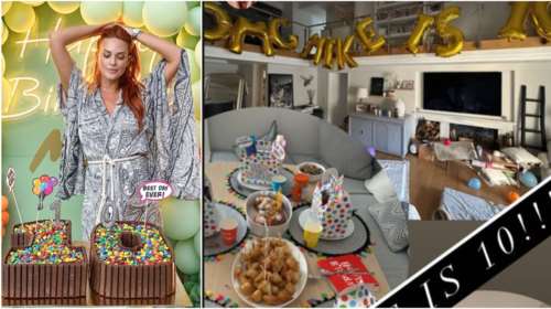 Σίσσυ Χρηστίδου: Πάρτι υπερπαραγωγή στον κήπο για τον γιο της Μιχαήλ Άγγελο Μαραντίνη - Η διακόσμηση με μπαλόνια και η τούρτα