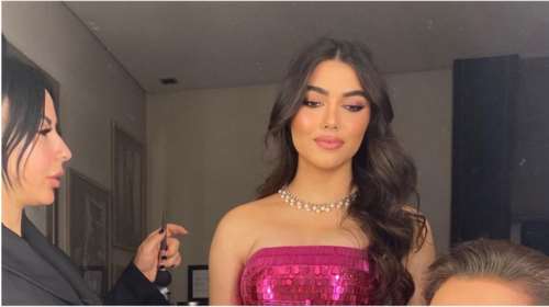 Η κουκλίστικη ομορφιά της Λυδίας Ευαγγελάτου: Εκανε ρεβεγιόν με παγιέτες και εντυπωσιακό μακιγιάζ