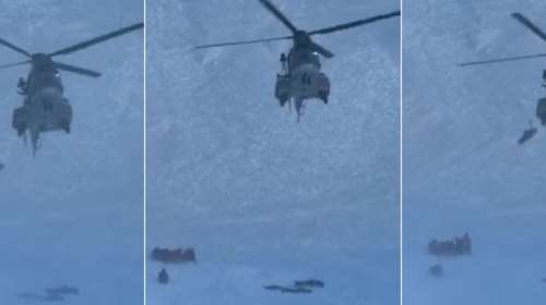 Βαρδούσια: Η στιγμή που ανασύρονται οι σοροί των άτυχων ορειβατών - Βρέθηκαν στο λάθος σημείο τη λάθος στιγμή [Βίντεο]