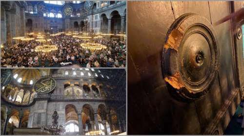 Αγία Σοφία: Αγνωστοι κατέστρεψαν την ιστορική Αυτοκρατορική Πύλη ηλικίας 1.400 ετών- Αδιάφοροι οι υπεύθυνοι