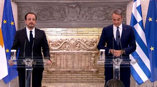 Live οι δηλώσεις Μητσοτάκη - Χριστοδουλίδη μετά το πέρας της 3ης Διακυβερνητικής Συνόδου