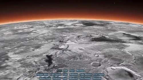 NASA: Νέος διαδραστικός 3D χάρτης μας "ταξιδεύει" στον Άρη