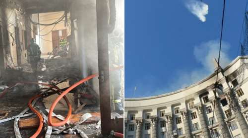 Η Ρωσία κλιμακώνει και επεκτείνει τον πόλεμο στην Ουκρανία - Εικόνες από το εσωτερικό της κυβερνητικής έδρας που χτυπήθηκε [βίντεο]