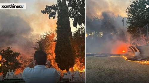 Ξάνθη: Φωτιά στην περιοχή Τοξότες [βίντεο]