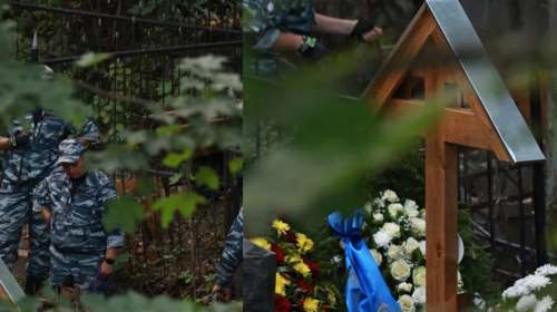 Ρωσία: Αυτός είναι ο τάφος του Πριγκόζιν στην Αγία Πετρούπολη - Δεν πήγε στην κηδεία ο Πούτιν [Εικόνες]