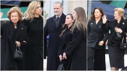 Πριγκίπισσα Ειρήνη: Οι γαλαζοαίματοι την αποχαιρέτησαν στη Μητρόπολη - Μεταβαίνουν στο Τατόι για την ταφή [εικόνες]