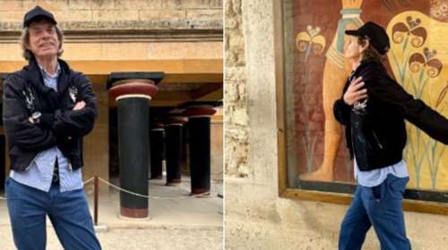 Ο Μικ Τζάγκερ ενθουσιάστηκε με την Κνωσό: &quot;Κάπου στη Μεσόγειο, αλλά πού;&quot; [εικόνες]