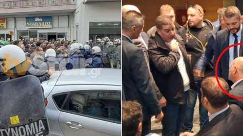 Επεισόδια στη Λιβαδειά: Αγρότες συγκρούστηκαν με αστυνομικούς και περικύκλωσαν τον Τσιάρα [εικόνες-βίντεο]