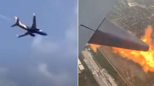 Τρόμος σε πτήση στις ΗΠΑ: Κινητήρας αεροπλάνου έπιασε φωτιά λίγο μετά την απογείωση [βίντεο]